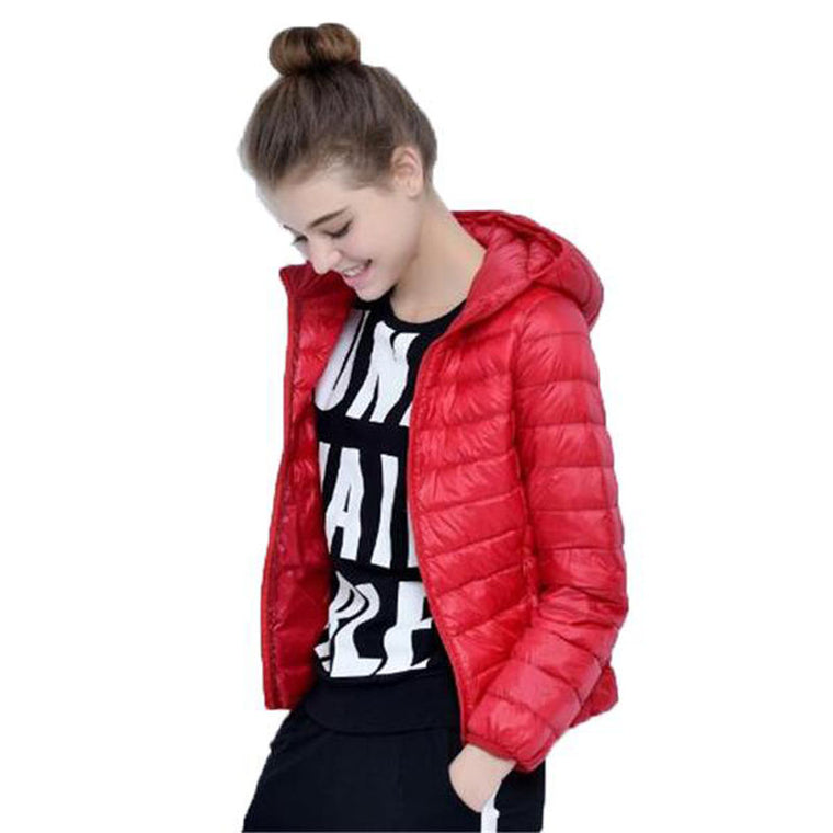 Woman Hooded Ultra Light Down Jackets