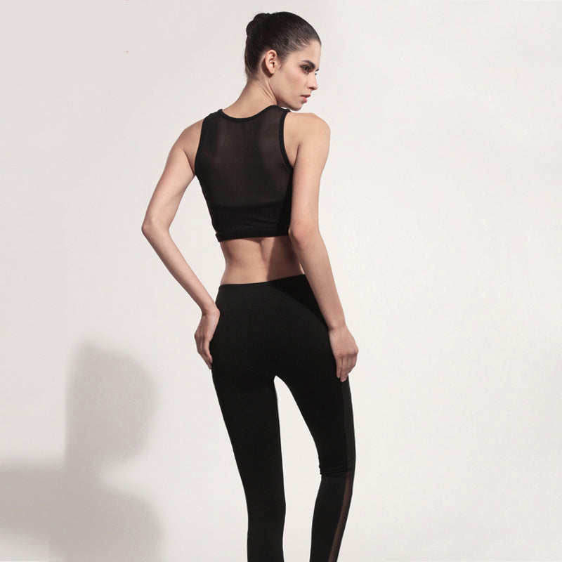 High Quality Gauze Patchwork Yoga Set