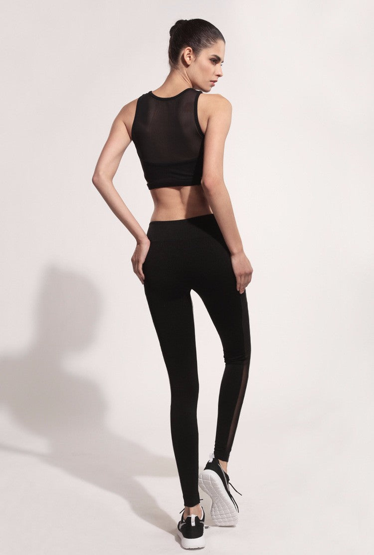 High Quality Gauze Patchwork Yoga Set