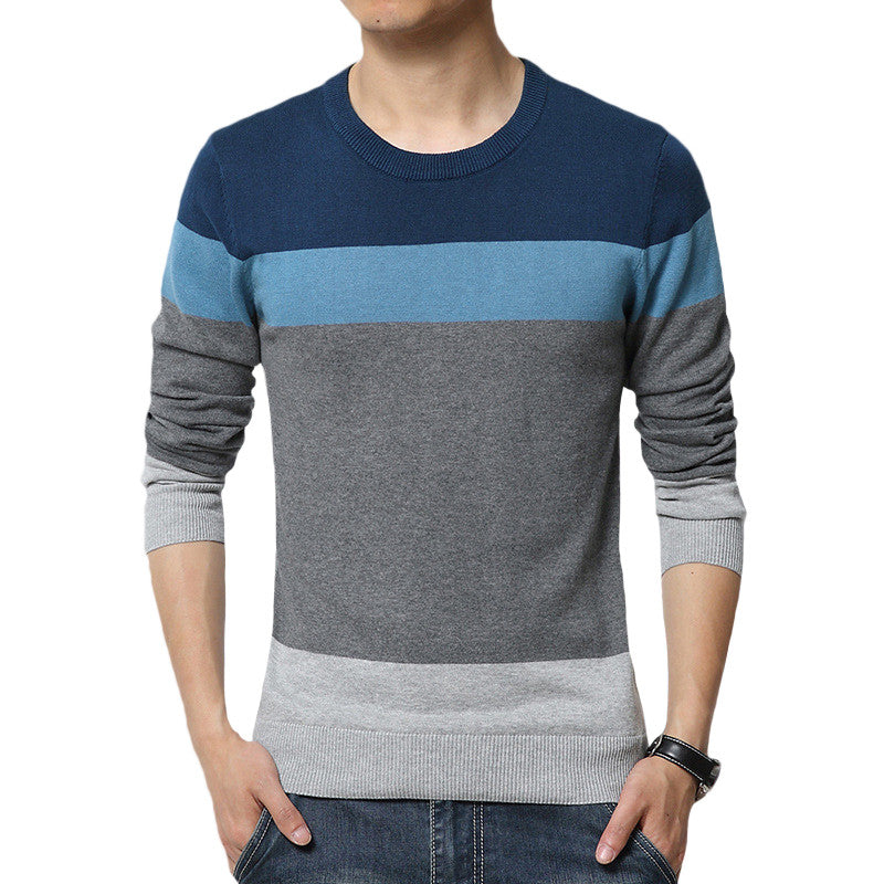 Striped Casual Slim Fit Knitted Sweaters