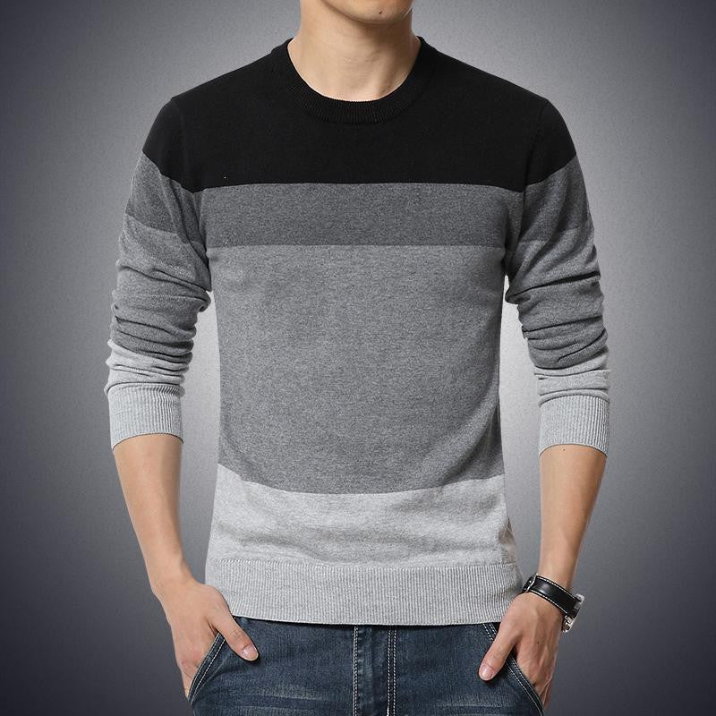 Striped Casual Slim Fit Knitted Sweaters