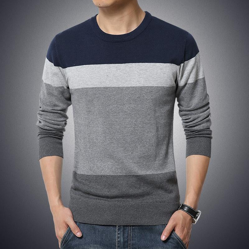 Striped Casual Slim Fit Knitted Sweaters