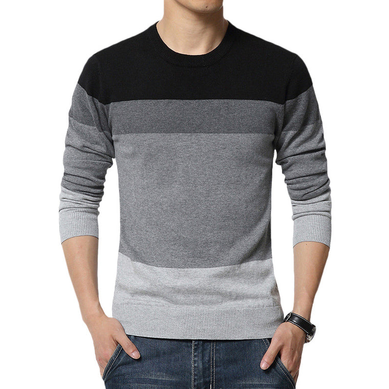 Striped Casual Slim Fit Knitted Sweaters