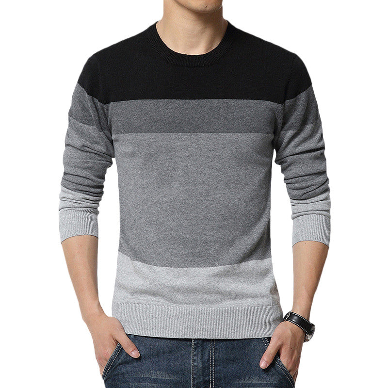 Striped Casual Slim Fit Knitted Sweaters
