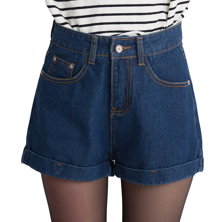 High Waist Denim Shorts