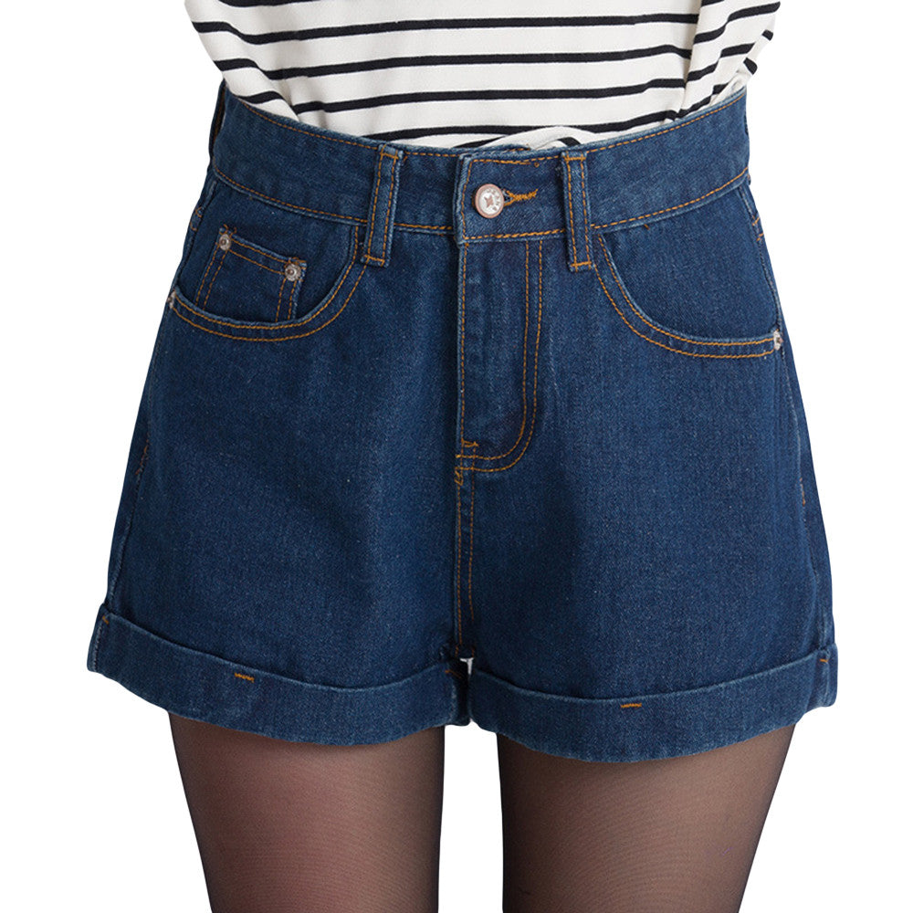 High Waist Denim Shorts