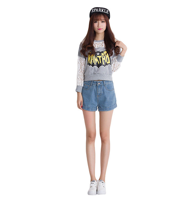 High Waist Denim Shorts