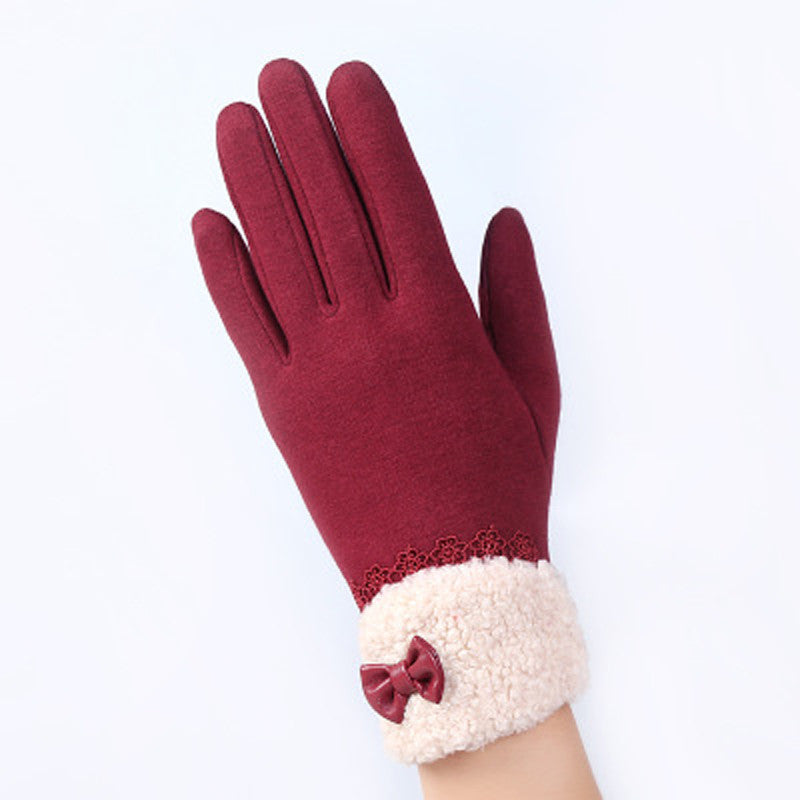Phone Touch Screen Outdoor Wrist Mittens Warm Gloves