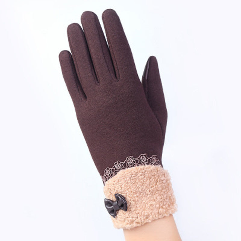 Phone Touch Screen Outdoor Wrist Mittens Warm Gloves