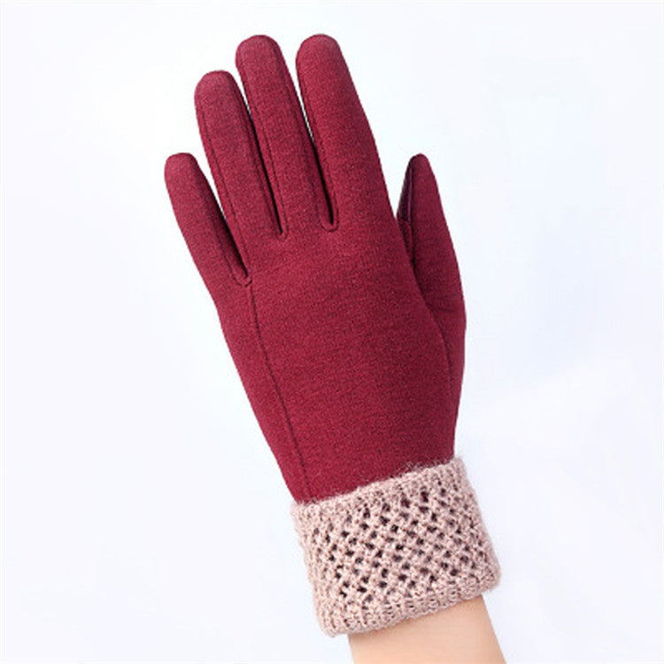 Phone Touch Screen Outdoor Wrist Mittens Warm Gloves