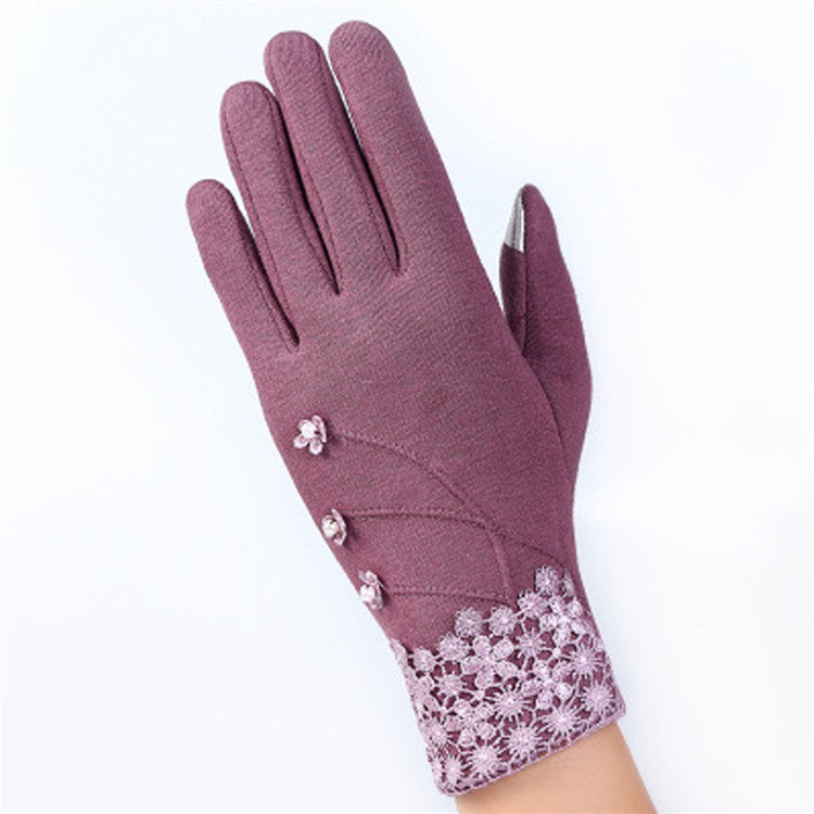 Phone Touch Screen Outdoor Wrist Mittens Warm Gloves