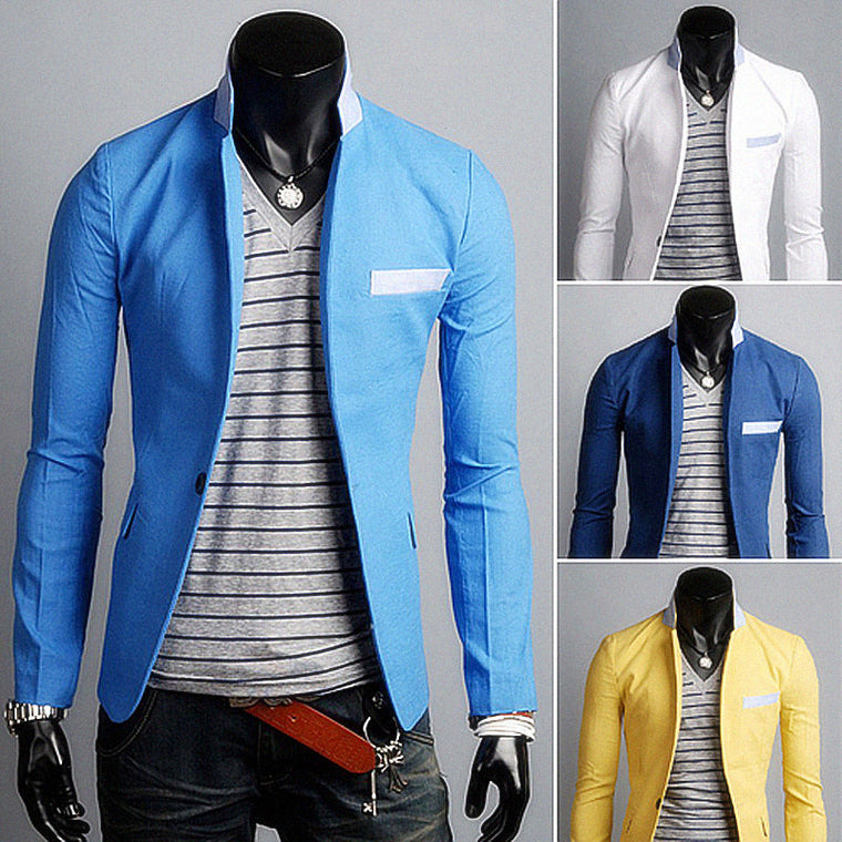 Single Button Leisure Slim Fit Casual Suit Blazer