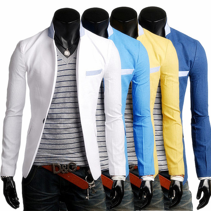 Single Button Leisure Slim Fit Casual Suit Blazer