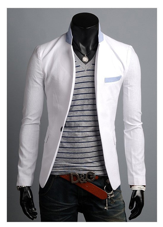 Single Button Leisure Slim Fit Casual Suit Blazer