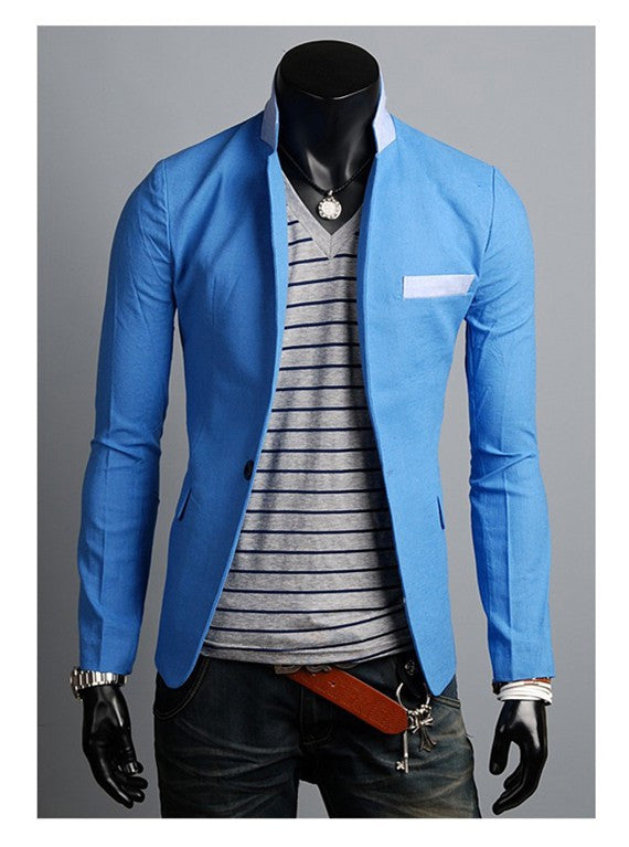 Single Button Leisure Slim Fit Casual Suit Blazer