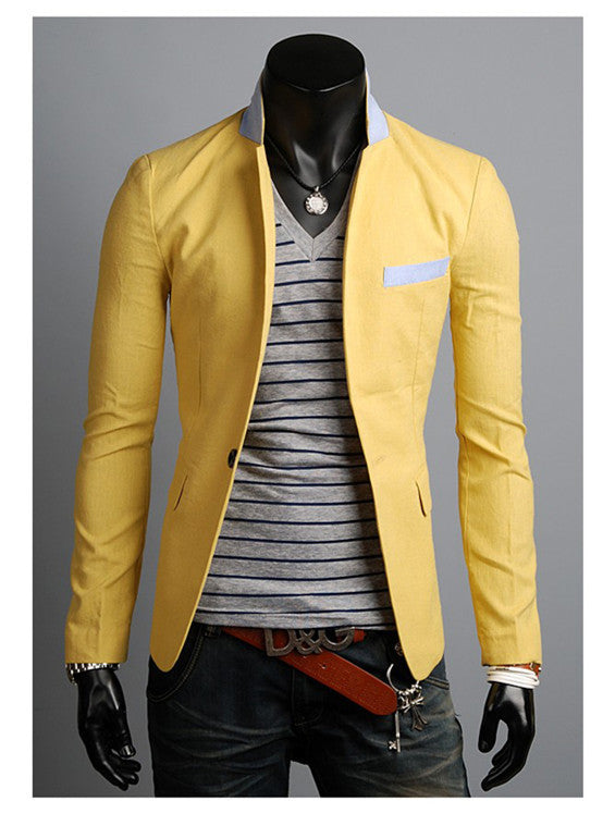 Single Button Leisure Slim Fit Casual Suit Blazer