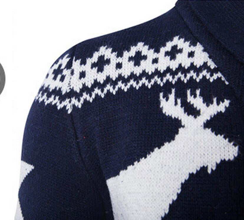 Single Breasted Casual Slim Mens Sweaters