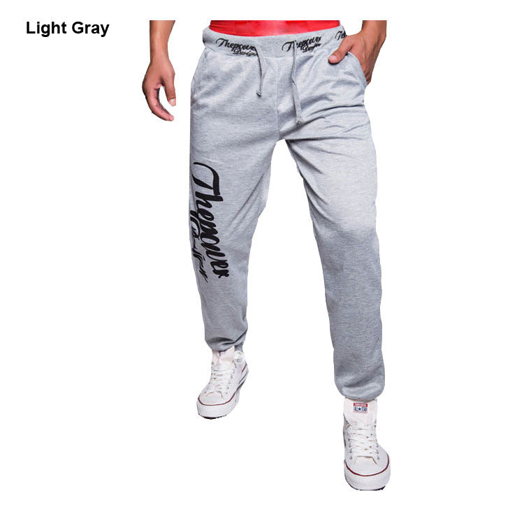 Men's Letters Printed Joggers Loose Casual Pants