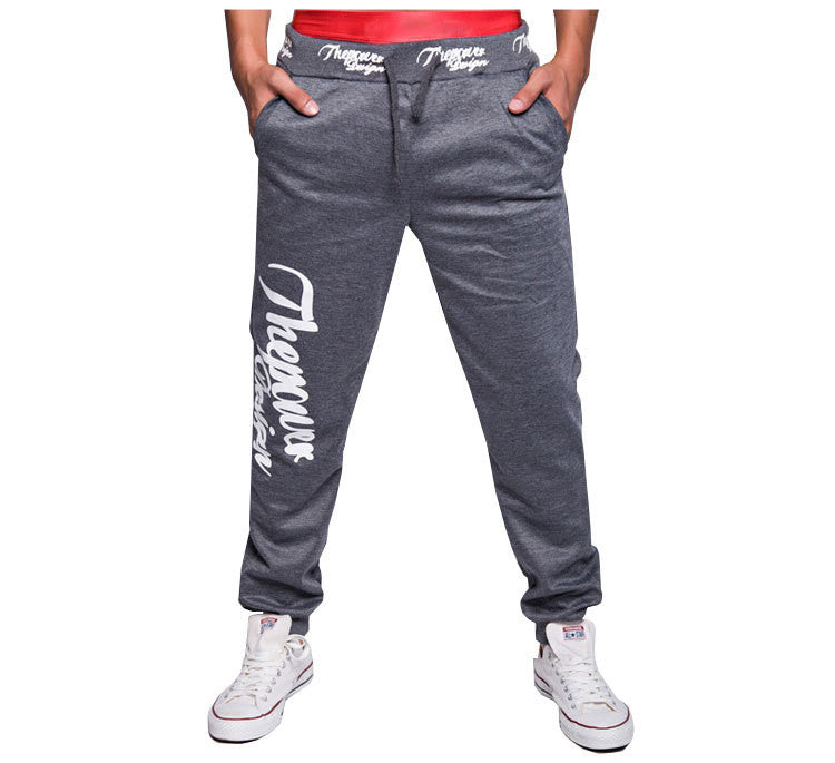 Men's Letters Printed Joggers Loose Casual Pants
