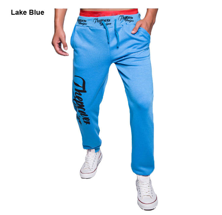 Men's Letters Printed Joggers Loose Casual Pants