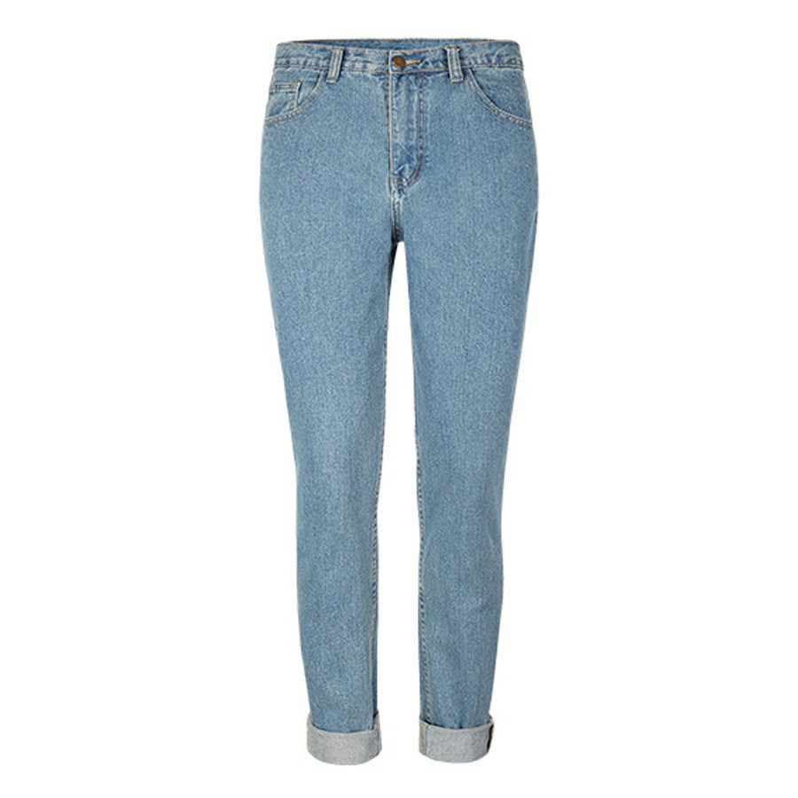 Vintage Style Full Length Women Jeans Pants