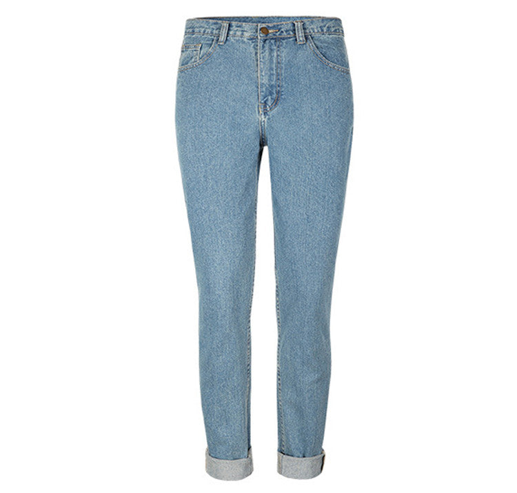 Vintage Style Full Length Women Jeans Pants