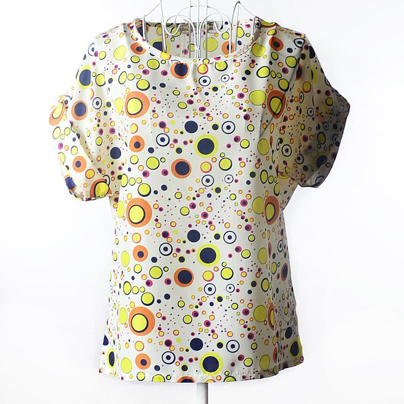 Print Chiffon Women Blouse