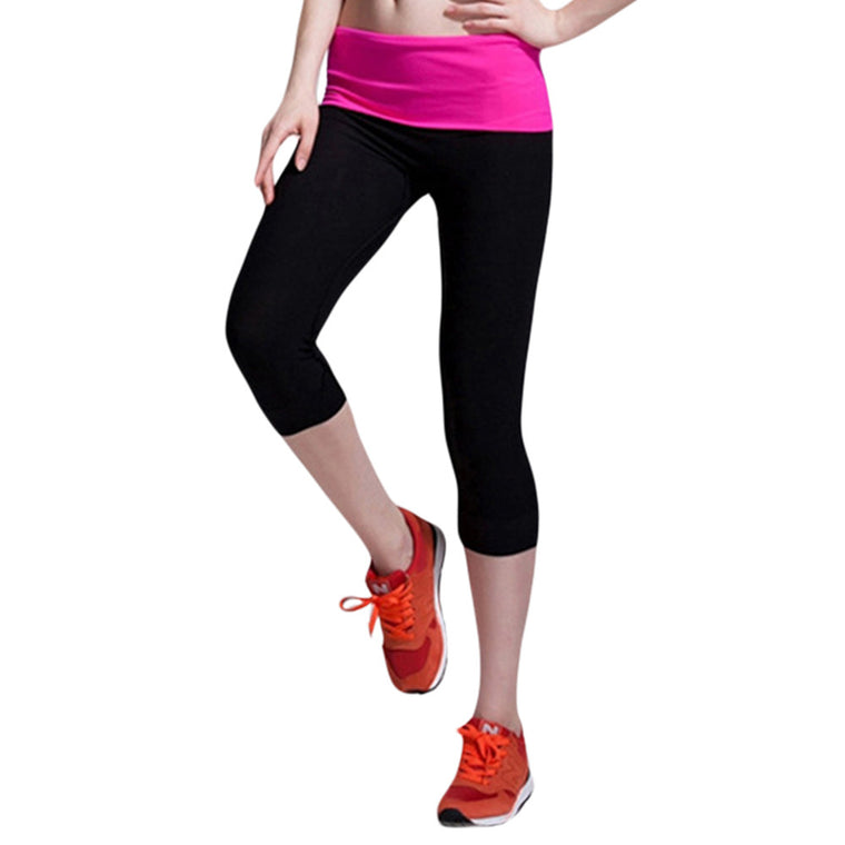 Calf-Length Casual Fitness Jogger Pants