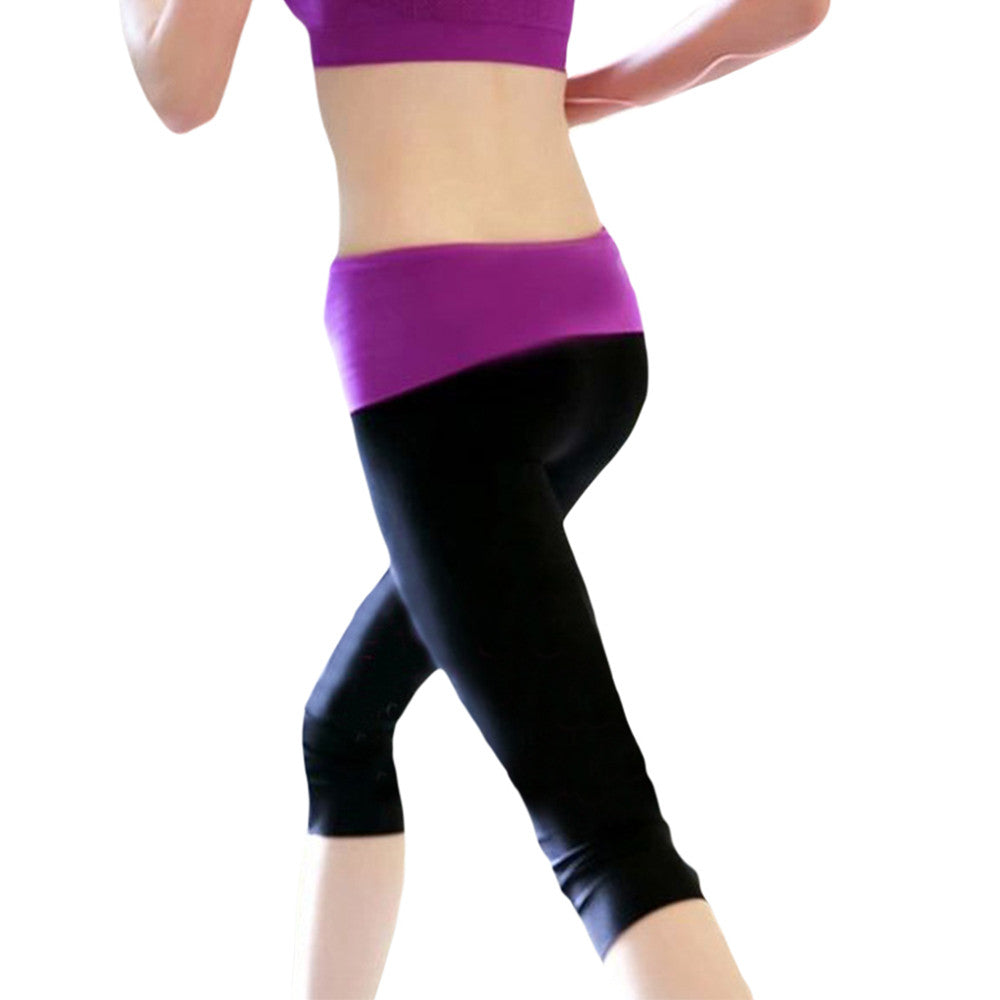 Calf-Length Casual Fitness Jogger Pants