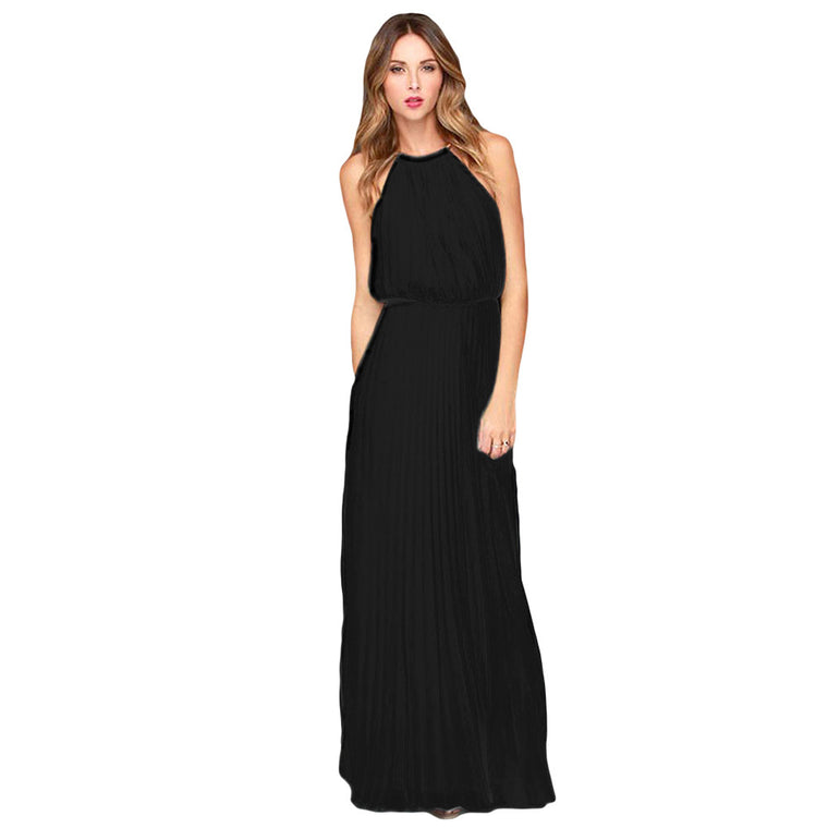 Bohemian Style Sleeveless Floor Length Casual Long Dresses