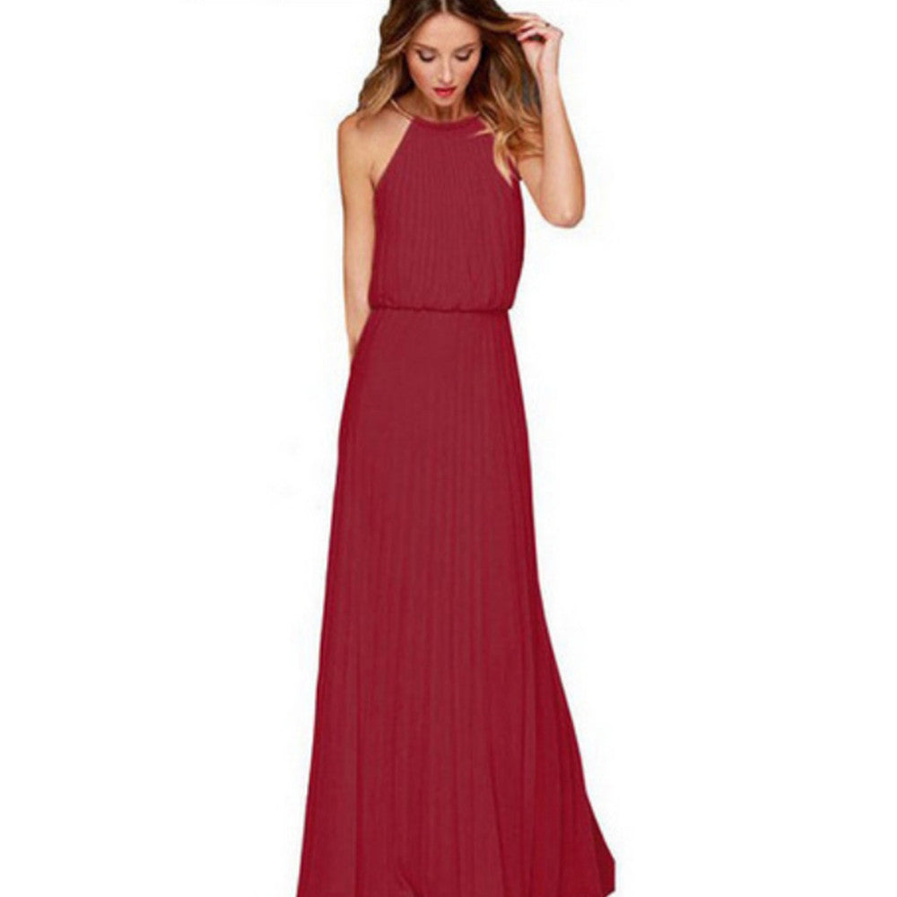 Bohemian Style Sleeveless Floor Length Casual Long Dresses