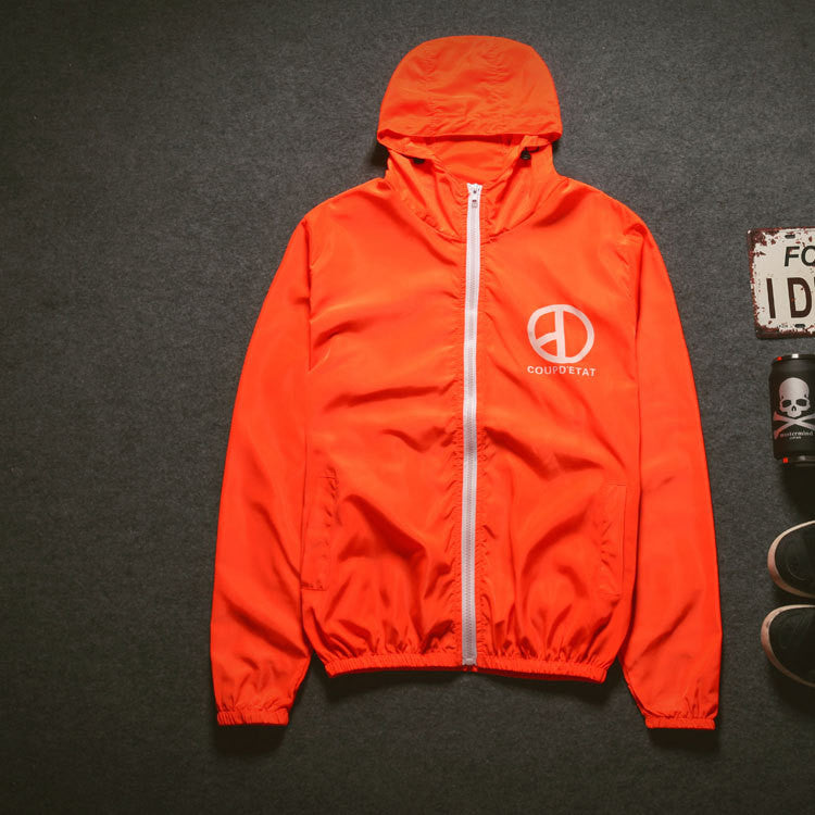 Zipper design sunscreen waterproof jackets