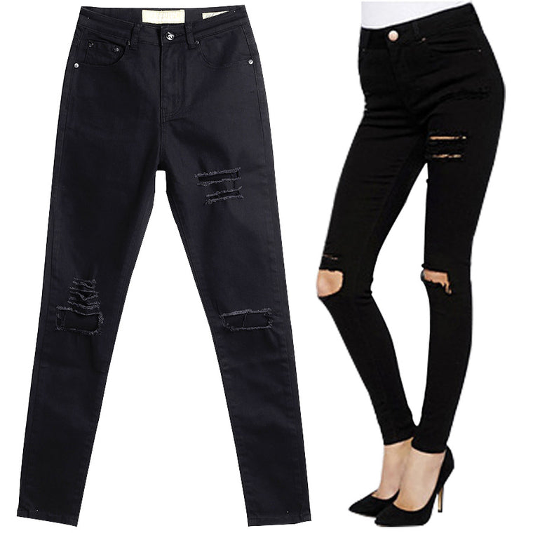 High Waist Skinny Pencil Pants