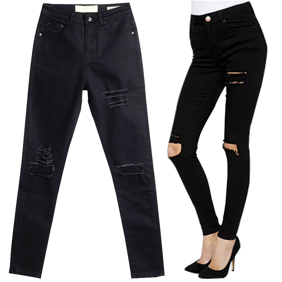 High Waist Skinny Pencil Pants
