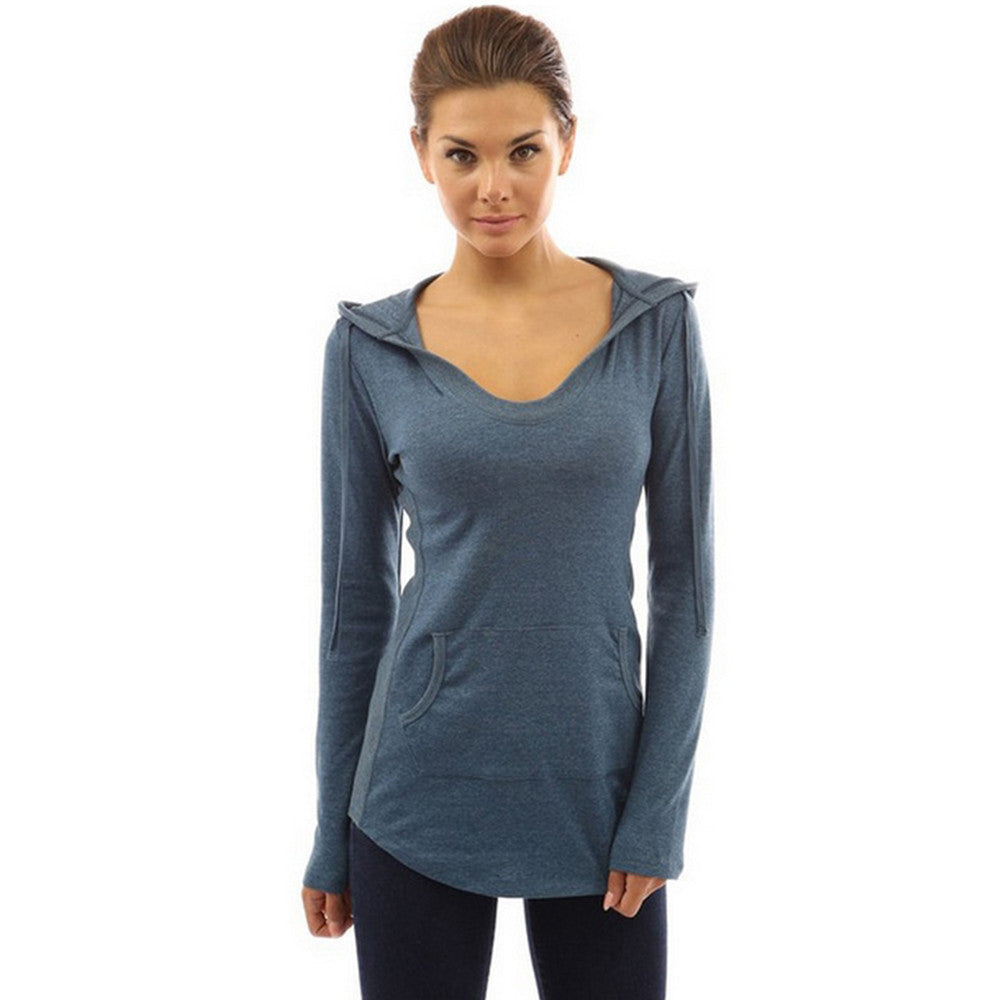 High Quality Long Sleeve V-neck T-shirt