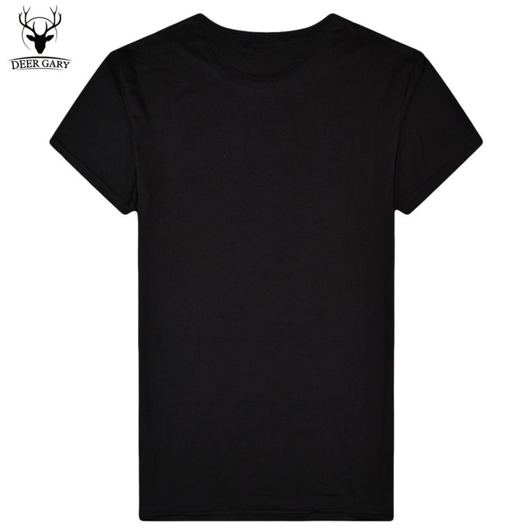 Star Pattern Print Solid Men t shirt