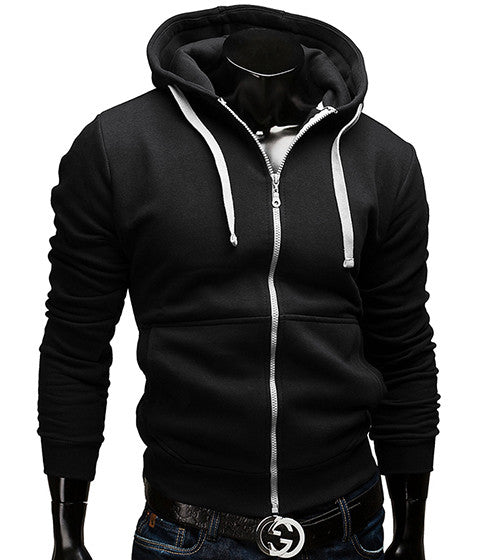 Casual Sportswear Man Zipper Long-sleeved Sweatshirt