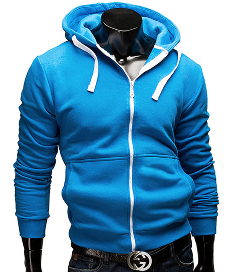 Casual Sportswear Man Zipper Long-sleeved Sweatshirt