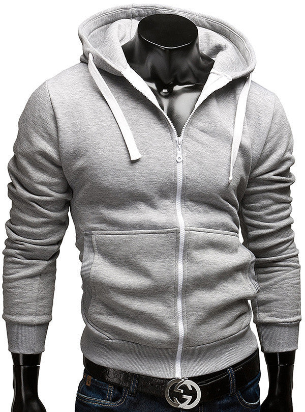 Casual Sportswear Man Zipper Long-sleeved Sweatshirt