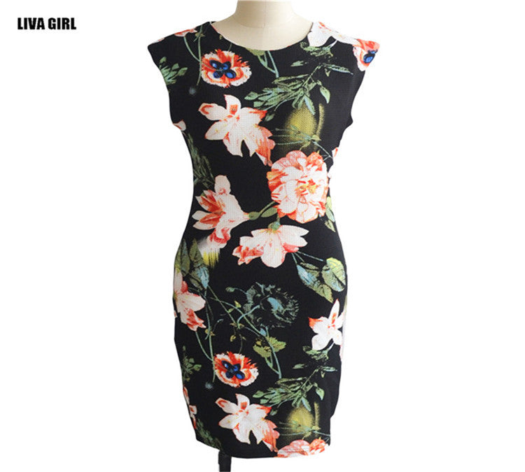 Floral Print Sheath Dress