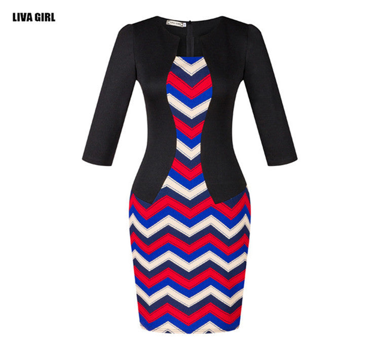 Three Quarter Sleeve Women Dress