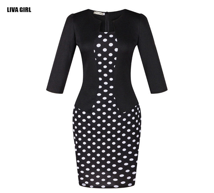 Three Quarter Sleeve Women Dress