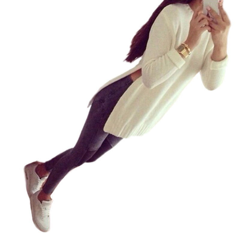 Solid Color Loose Pullovers Unique Style Long sleeve Sweat shirts