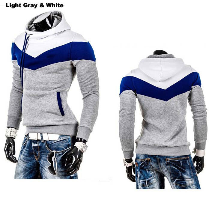 Leisure Suit Casual Slim Patchwork Hoodie Jacket