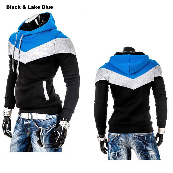 Leisure Suit Casual Slim Patchwork Hoodie Jacket