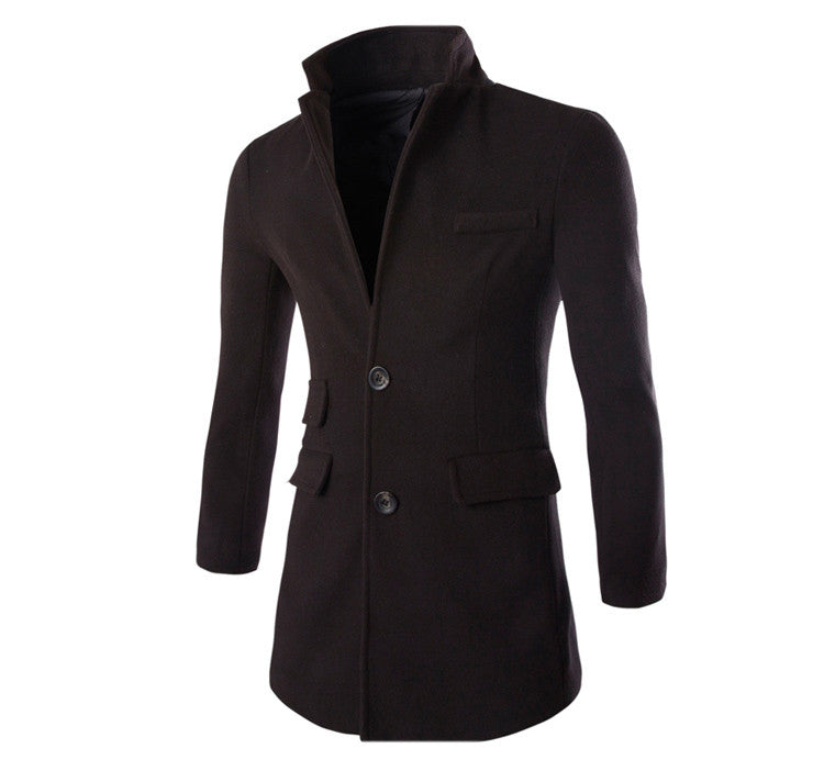 Winter Spring High Quality Fashion Woolen Men Coat