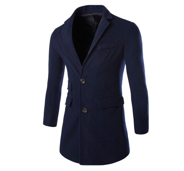 Winter Spring High Quality Fashion Woolen Men Coat
