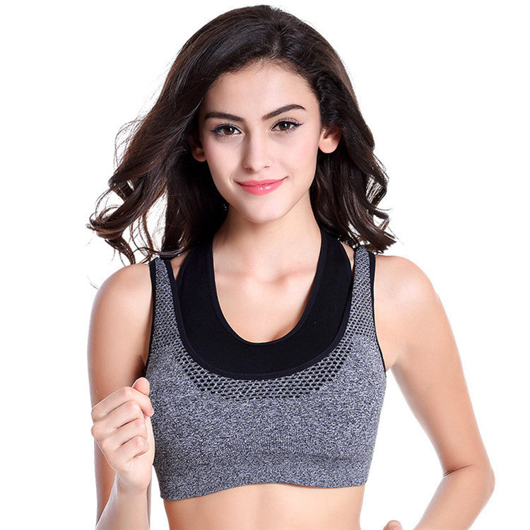 Fashion Mesh Fitness Women Tank Tops Sexy Push-up Bra