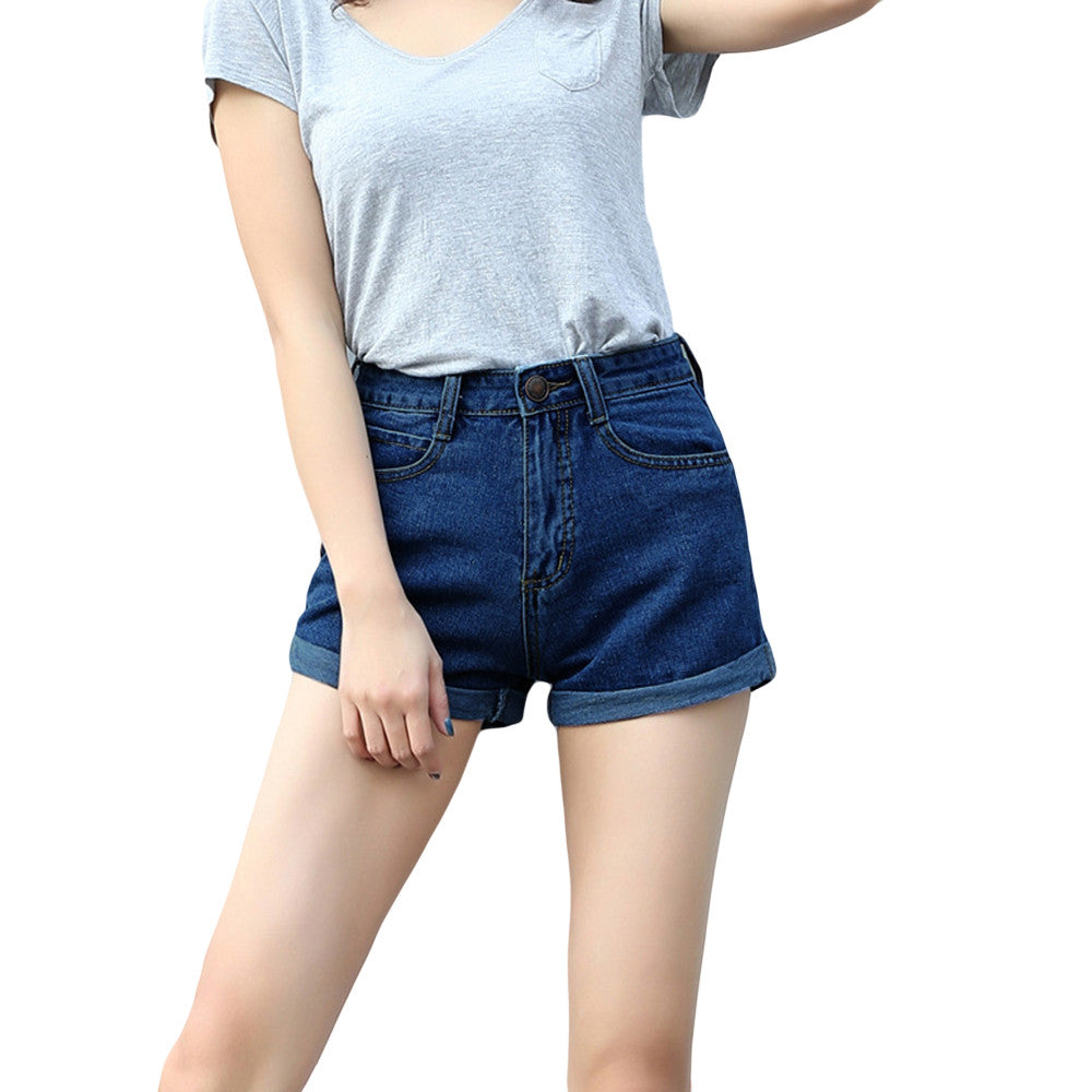 High-waist Jeans Shorts