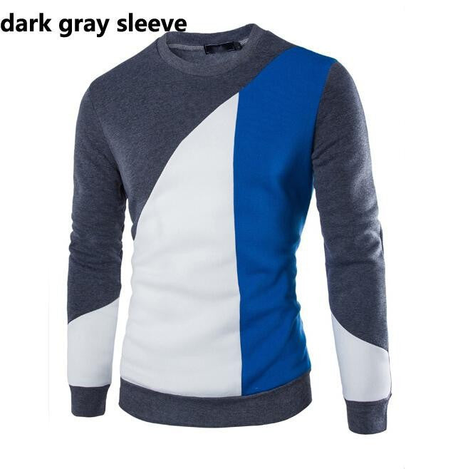 Patchwork O-Neck Knitted Sweater